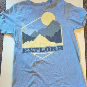 Sonoma 'Explore' Graphic Tee - Blue and Yellow